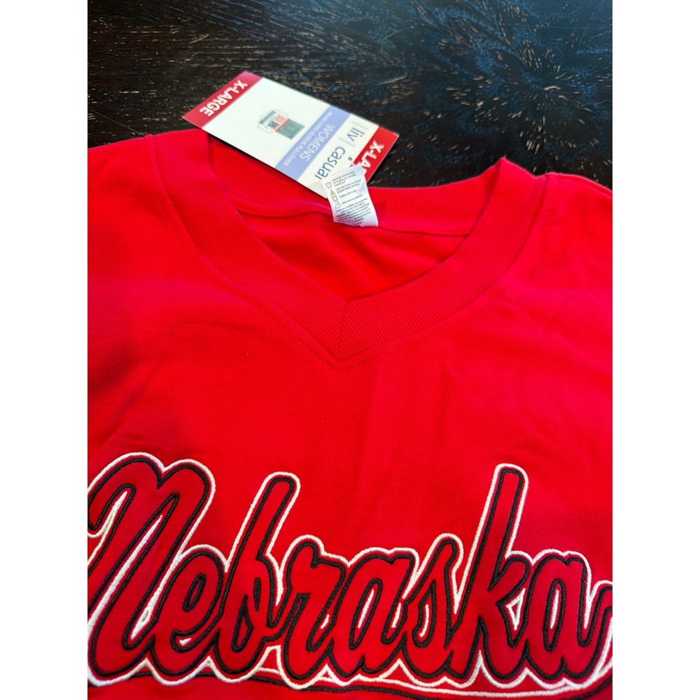 Liv Casual Nebraska Cornhuskers NCAA Red Pullover Sweatshirt Womens XL 680023 - Picture 8 of 8